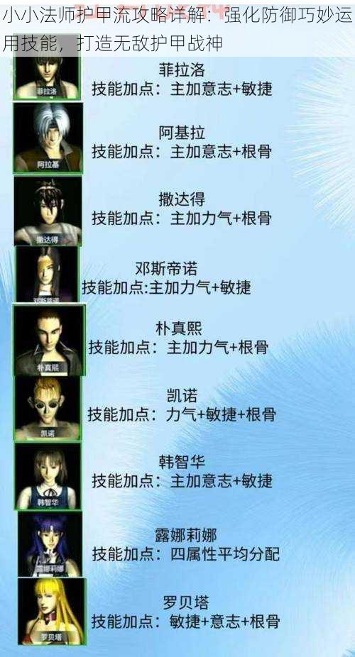 小小法师护甲流攻略详解:强化防御巧妙运用技能,打造无敌护甲战神