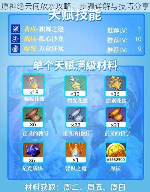 原神绝云间放水攻略:步骤详解与技巧分享